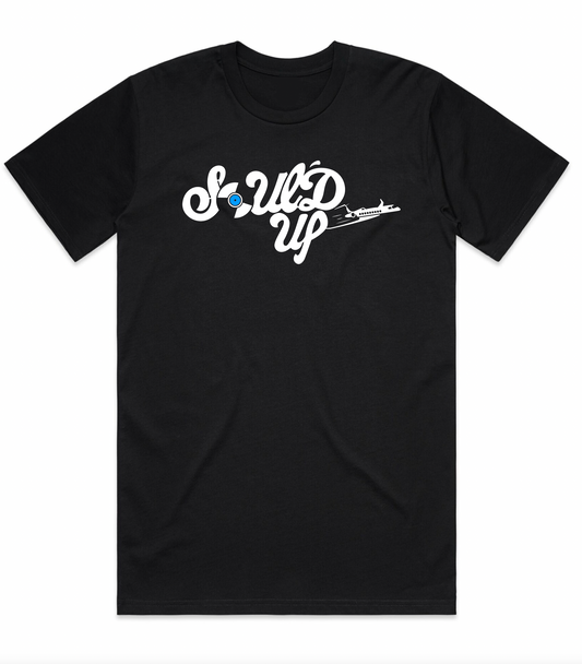 Black Soul'd Up Varsity Tee